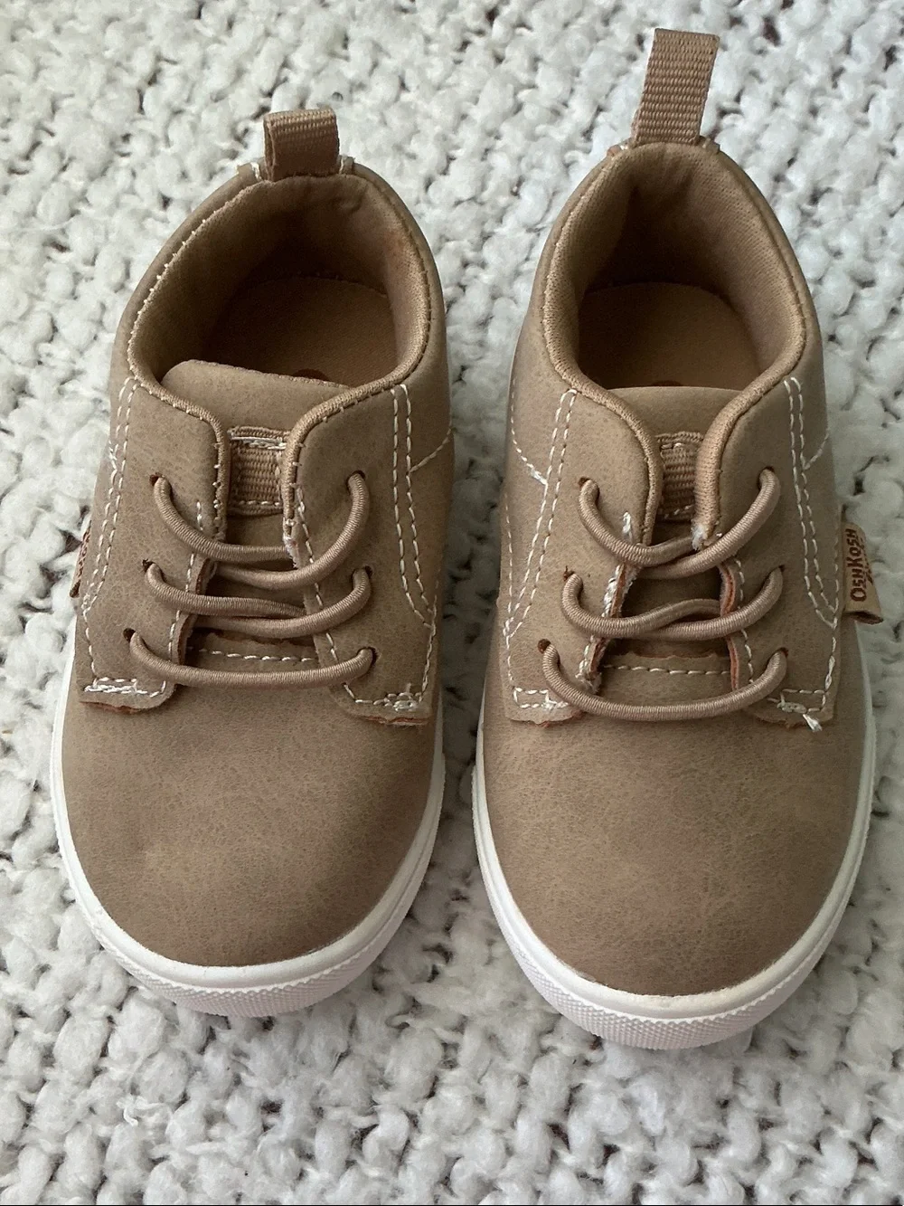OshKosh B'gosh Toddler Tan Faux Suede Slip-On Sneakers